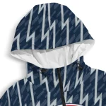 personalized new york yankees lightning strike grid navy windbreaker jacket best selling