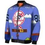 personalized new york yankees mario blocks blue black bomber jacket best selling