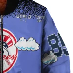 personalized new york yankees mario blocks blue black bomber jacket best selling