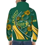 personalized north dakota state bison blossoms helmet green windbreaker jacket best selling