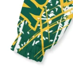 personalized north dakota state bison brushstroke pattern green windbreaker jacket best selling
