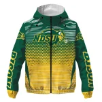 personalized north dakota state bison pattern layers green windbreaker jacket best selling