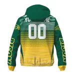 personalized north dakota state bison pattern layers green windbreaker jacket best selling