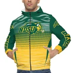 personalized north dakota state bison pattern layers green windbreaker jacket best selling