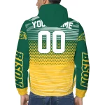 personalized north dakota state bison pattern layers green windbreaker jacket best selling