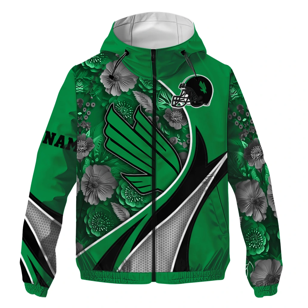 personalized north texas mean green blossoms helmet green windbreaker jacket best selling personalized north texas mean green blossoms helmet green windbreaker jacket best selling