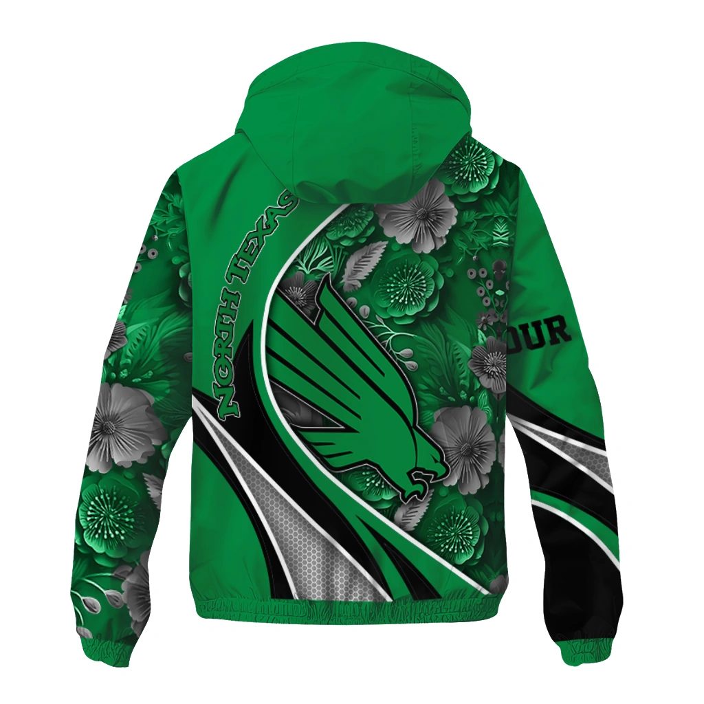 personalized north texas mean green blossoms helmet green windbreaker jacket fashion forward personalized north texas mean green blossoms helmet green windbreaker jacket fashion forward