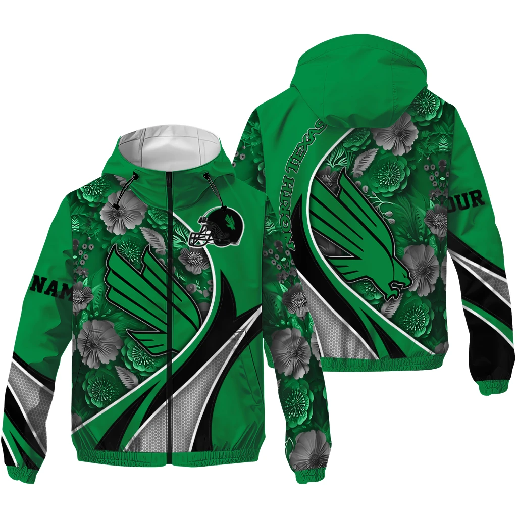 personalized north texas mean green blossoms helmet green windbreaker jacket high quality personalized north texas mean green blossoms helmet green windbreaker jacket high quality
