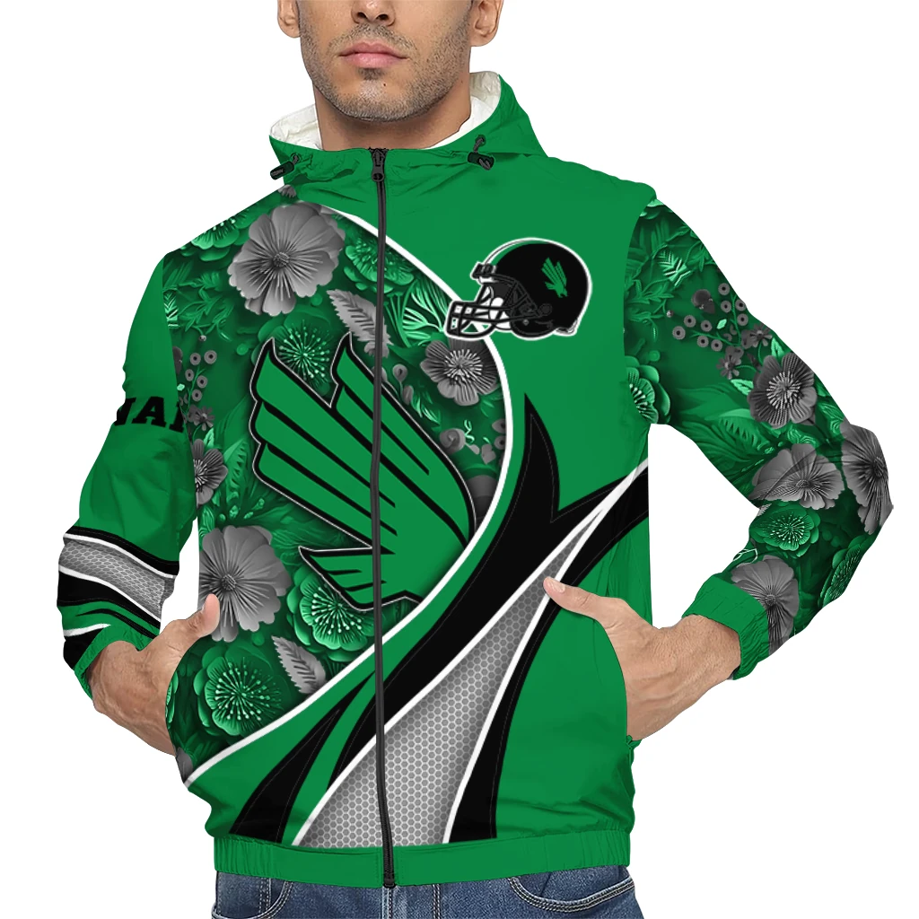 personalized north texas mean green blossoms helmet green windbreaker jacket top rated personalized north texas mean green blossoms helmet green windbreaker jacket top rated