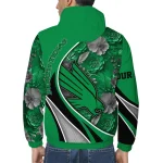 personalized north texas mean green blossoms helmet green windbreaker jacket best selling