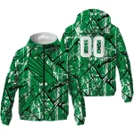 personalized north texas mean green brushstroke pattern green windbreaker jacket best selling