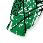 personalized north texas mean green brushstroke pattern green windbreaker jacket best selling
