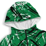 personalized north texas mean green brushstroke pattern green windbreaker jacket best selling