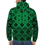 personalized north texas mean green geometric blossom green windbreaker jacket best selling