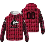personalized northern illinois huskies lightning strike grid red windbreaker jacket best selling