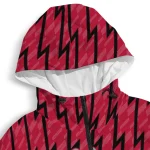 personalized northern illinois huskies lightning strike grid red windbreaker jacket best selling