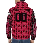personalized northern illinois huskies lightning strike grid red windbreaker jacket best selling