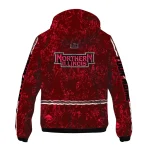 personalized northern illinois huskies shards cluster red windbreaker jacket best selling