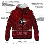 personalized northern illinois huskies shards cluster red windbreaker jacket best selling