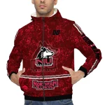 personalized northern illinois huskies shards cluster red windbreaker jacket best selling