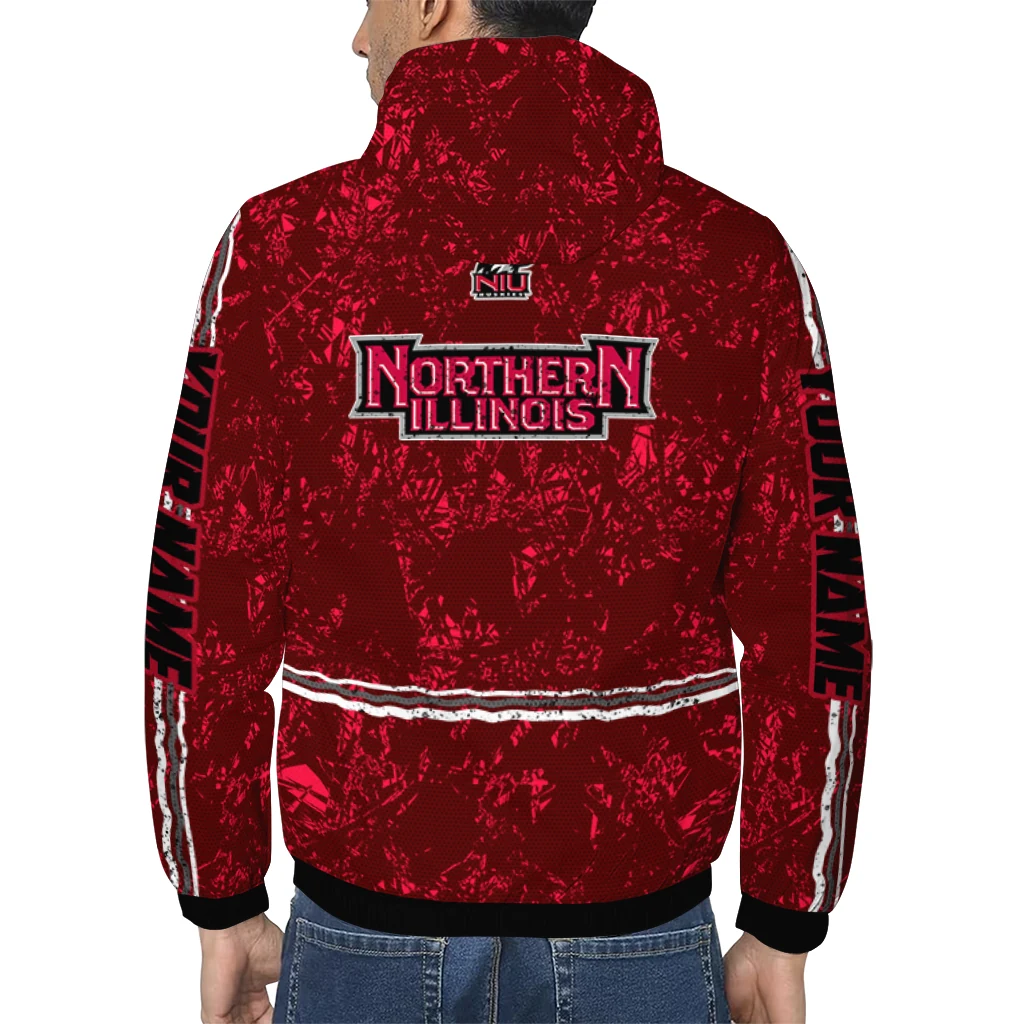 personalized northern illinois huskies shards cluster red windbreaker jacket trendy personalized northern illinois huskies shards cluster red windbreaker jacket trendy