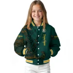 personalized oakland athletics tribal deer art green varsity jacket best selling