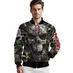 personalized ohio state buckeyes camouflage skull camouflage bomber jacket best selling