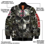 personalized ohio state buckeyes camouflage skull camouflage bomber jacket best selling