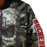 personalized ohio state buckeyes camouflage skull camouflage bomber jacket best selling