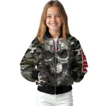 personalized ohio state buckeyes camouflage skull camouflage bomber jacket best selling