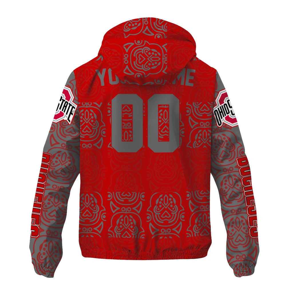 personalized ohio state buckeyes cat eyes scarlet windbreaker jacket fashion forward personalized ohio state buckeyes cat eyes scarlet windbreaker jacket fashion forward