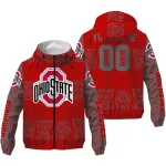 personalized ohio state buckeyes cat eyes scarlet windbreaker jacket best selling