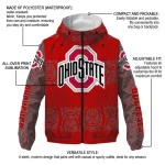 personalized ohio state buckeyes cat eyes scarlet windbreaker jacket best selling