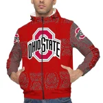 personalized ohio state buckeyes cat eyes scarlet windbreaker jacket best selling