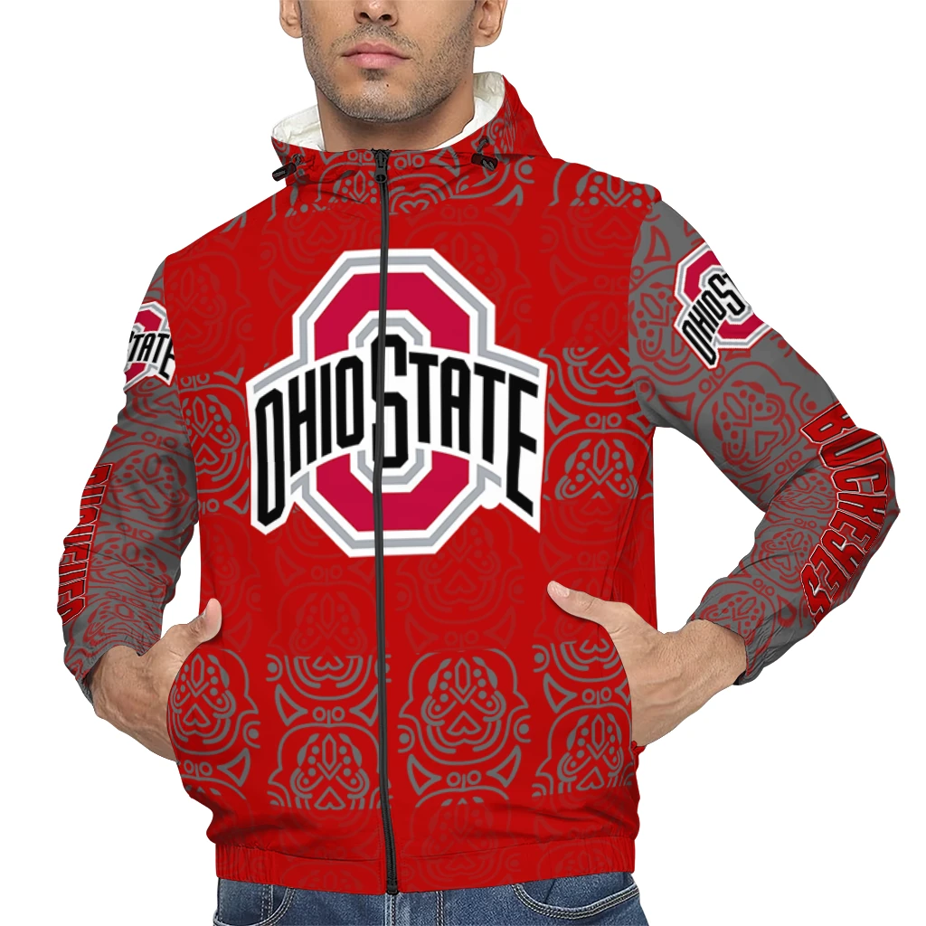 personalized ohio state buckeyes cat eyes scarlet windbreaker jacket top rated personalized ohio state buckeyes cat eyes scarlet windbreaker jacket top rated
