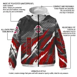 personalized ohio state buckeyes claw mesh scarlet gray windbreaker jacket best selling