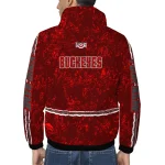 personalized ohio state buckeyes shards cluster scarlet windbreaker jacket best selling