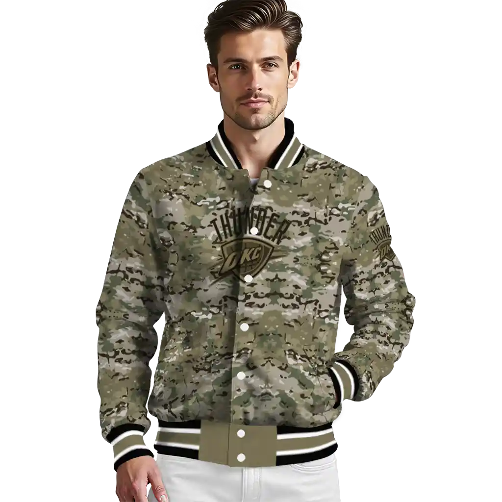 personalized oklahoma city thunder camouflage abstract camouflage varsity jacket high quality personalized oklahoma city thunder camouflage abstract camouflage varsity jacket high quality