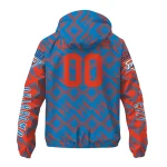 personalized oklahoma city thunder trellis mesh blue windbreaker jacket best selling