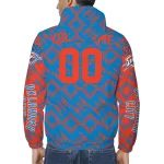 personalized oklahoma city thunder trellis mesh blue windbreaker jacket best selling