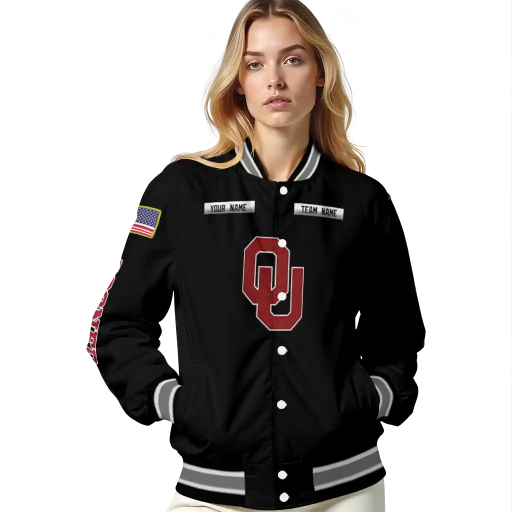 personalized oklahoma sooners american flag skull black varsity jacket latest model personalized oklahoma sooners american flag skull black varsity jacket latest model