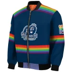 personalized old dominion monarchs rainbow jersey number blue bomber jacket best selling
