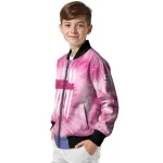 personalized ole miss rebels pink tie dye pink bomber jacket best selling