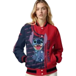 personalized ole miss rebels stitch laughing red varsity jacket best selling