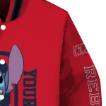 personalized ole miss rebels stitch laughing red varsity jacket best selling