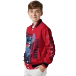 personalized ole miss rebels stitch laughing red varsity jacket best selling