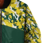 personalized oregon ducks camouflage splash green bomber jacket best selling