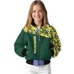 personalized oregon ducks camouflage splash green bomber jacket best selling