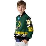 personalized oregon ducks circle skull green black bomber jacket best selling