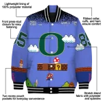 personalized oregon ducks mario blocks blue black varsity jacket best selling
